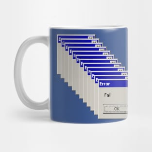 Error...Fail - Retro Old School Computer Pop-Up Mug